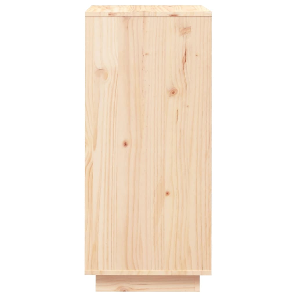 Shoe Cabinet 13.8x13.8x31.5" Solid Wood Pine
