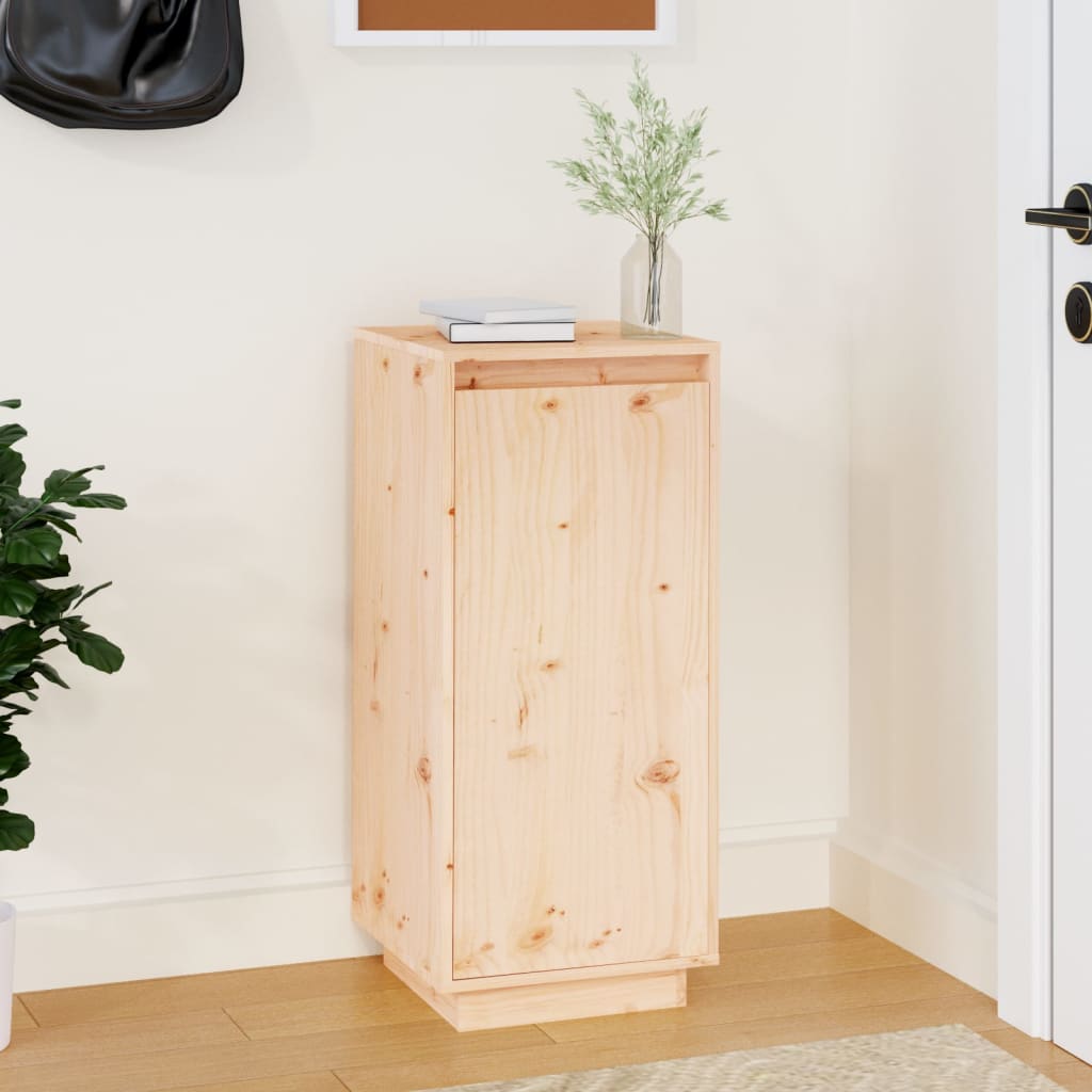 Shoe Cabinet 13.8x13.8x31.5" Solid Wood Pine