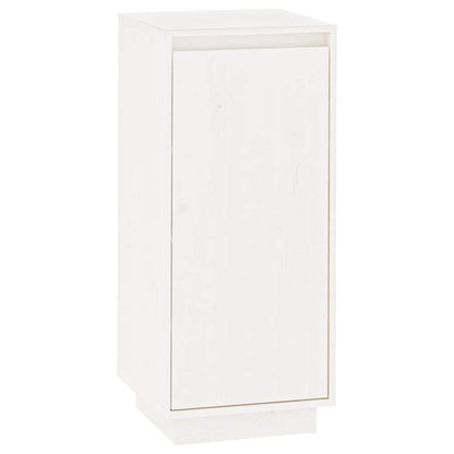 Shoe Cabinet White 13.8x13.8x31.5" Solid Wood Pine