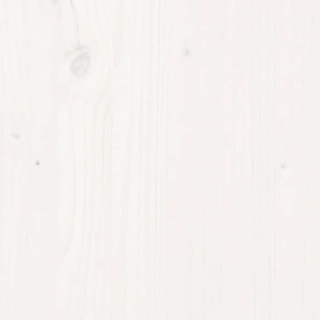 Shoe Cabinet White 13.8x13.8x31.5" Solid Wood Pine