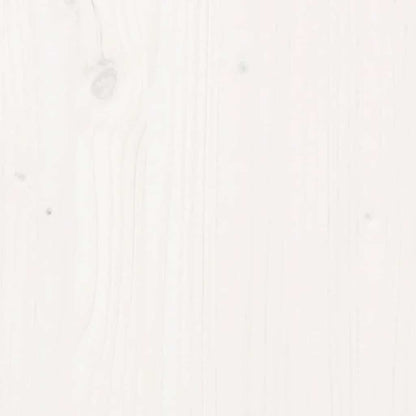 Shoe Cabinet White 13.8x13.8x31.5" Solid Wood Pine