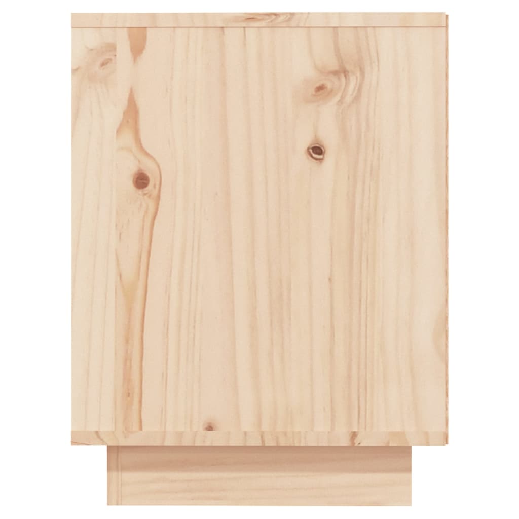 Shoe Cabinet 43.3x13.4x17.7" Solid Wood Pine