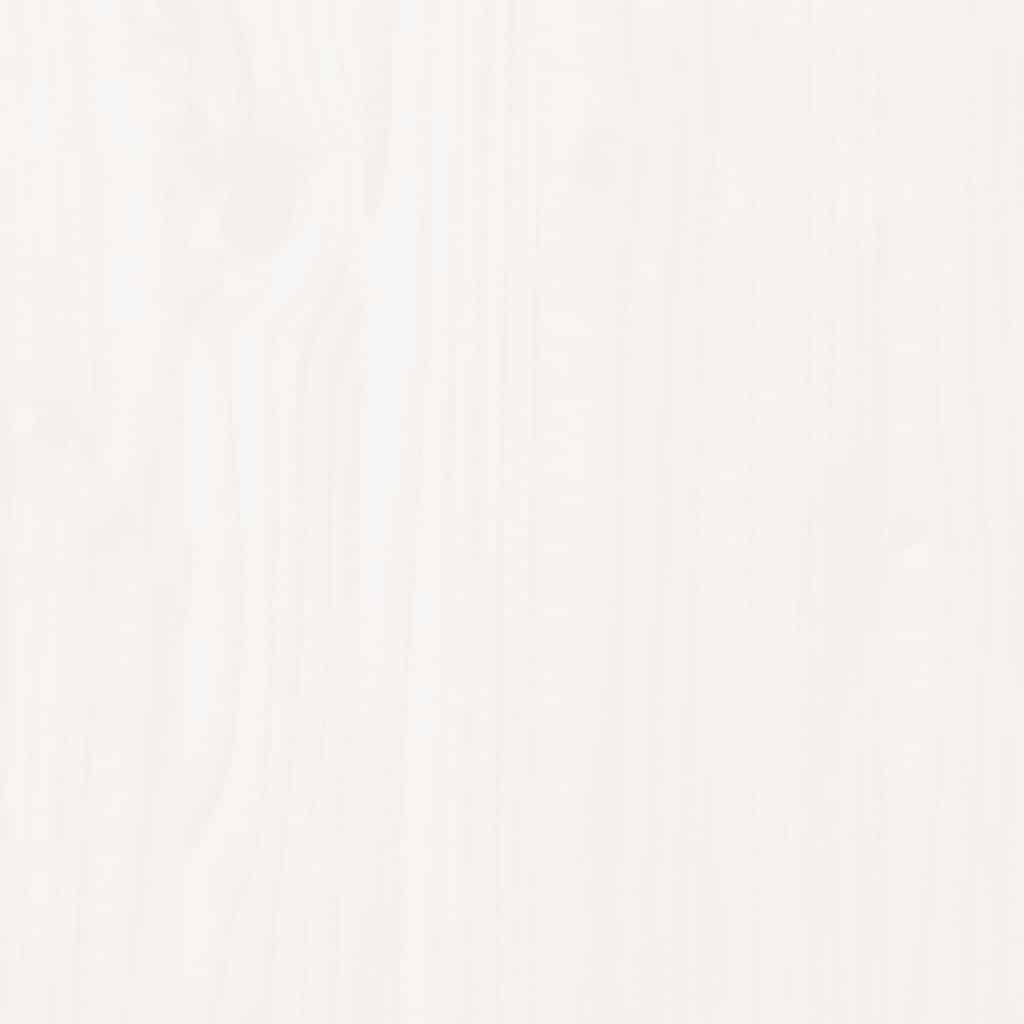 Shoe Cabinet White 43.3x13.4x17.7" Solid Wood Pine