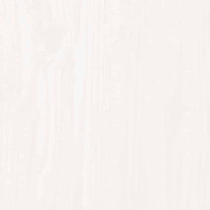 Shoe Cabinet White 43.3x13.4x17.7" Solid Wood Pine