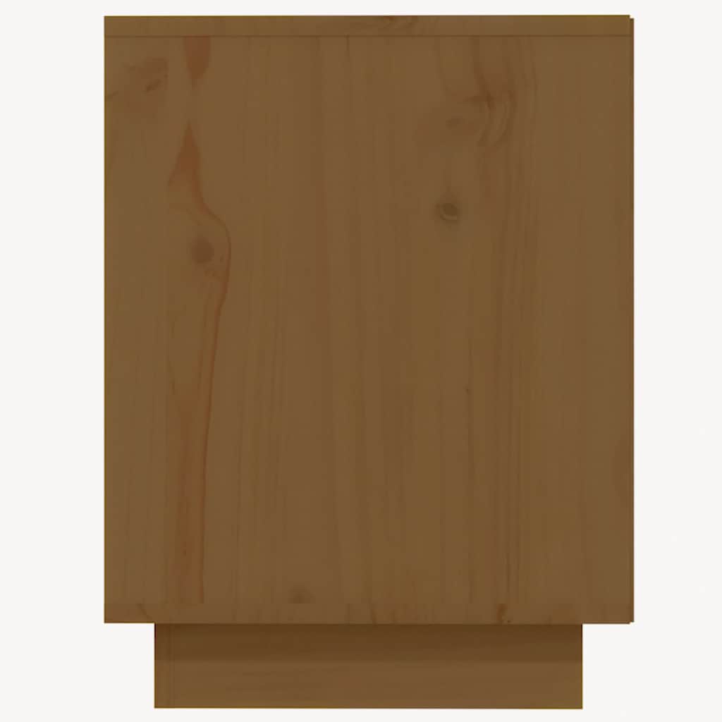 Shoe Cabinet Honey Brown 43.3x13.4x17.7" Solid Wood Pine