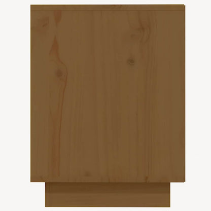 Shoe Cabinet Honey Brown 43.3x13.4x17.7" Solid Wood Pine