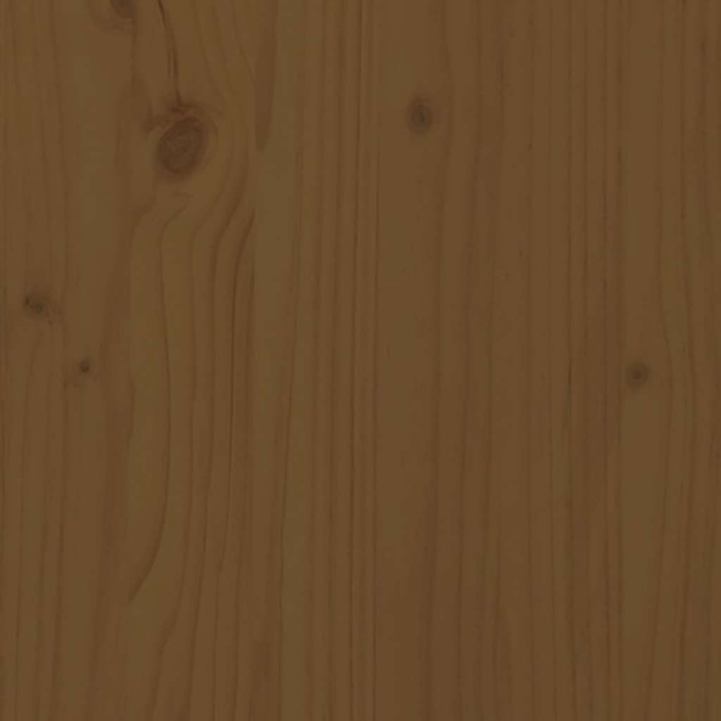 Shoe Cabinet Honey Brown 43.3x13.4x17.7" Solid Wood Pine