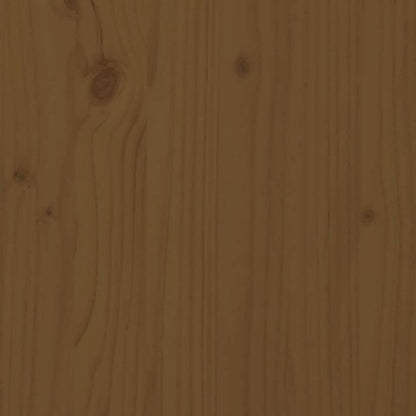 Shoe Cabinet Honey Brown 43.3x13.4x17.7" Solid Wood Pine