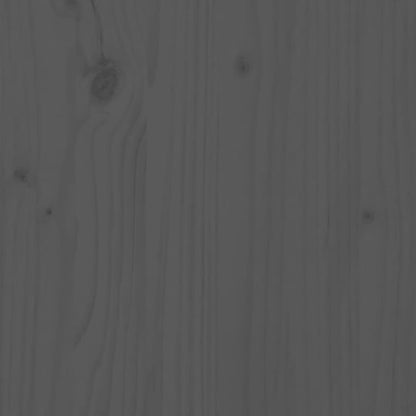 Shoe Cabinet Grey 23.6x13.4x17.7" Solid Wood Pine