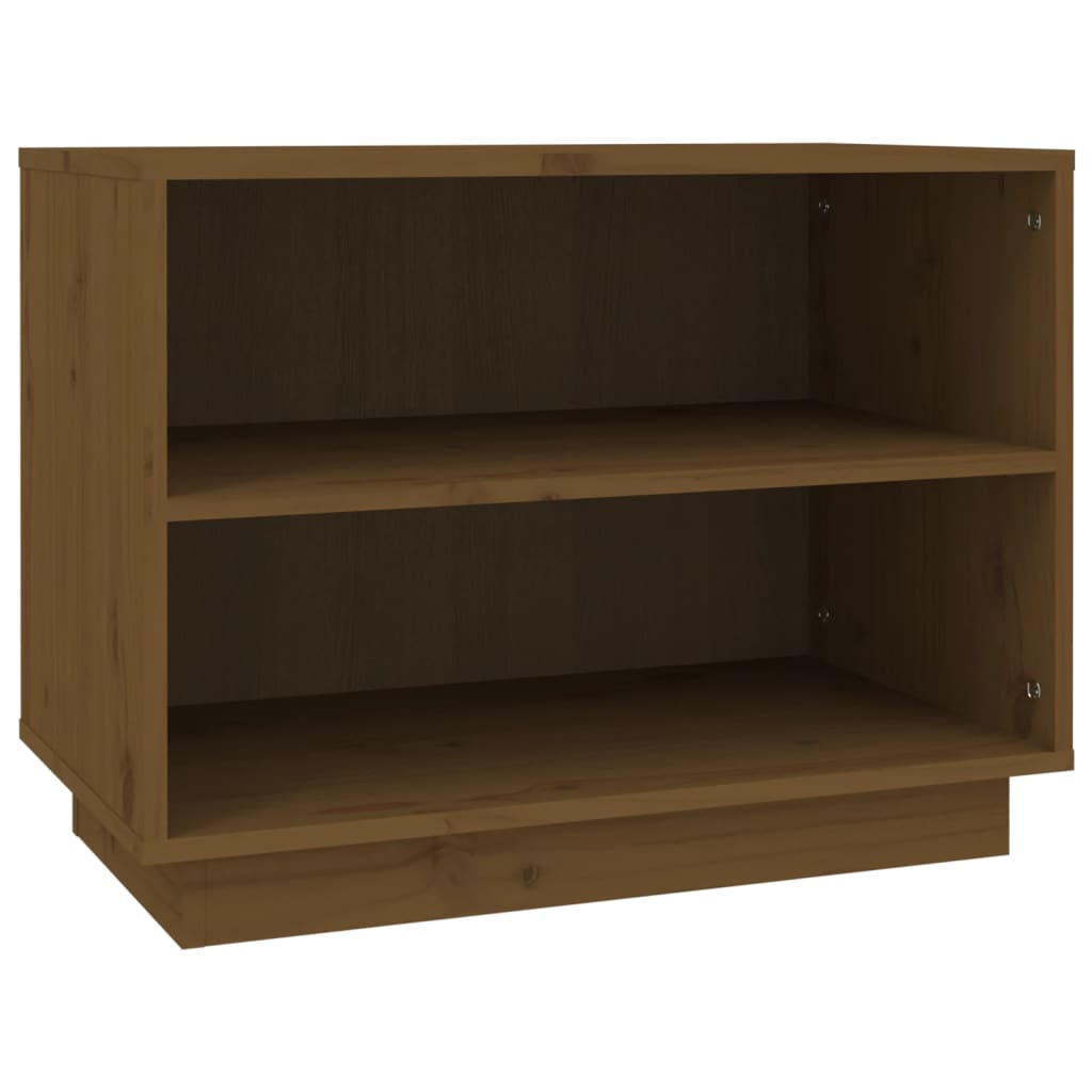 Shoe Cabinet Honey Brown 23.6x13.4x17.7" Solid Wood Pine