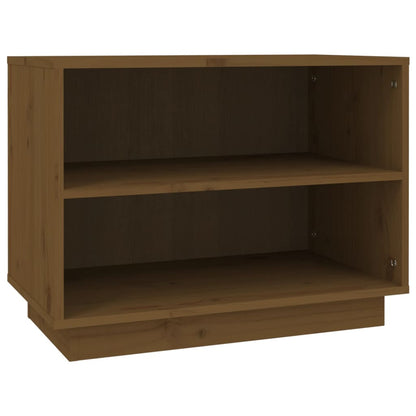Shoe Cabinet Honey Brown 23.6x13.4x17.7" Solid Wood Pine