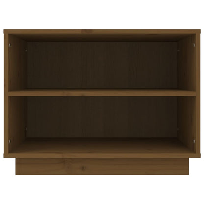 Shoe Cabinet Honey Brown 23.6x13.4x17.7" Solid Wood Pine