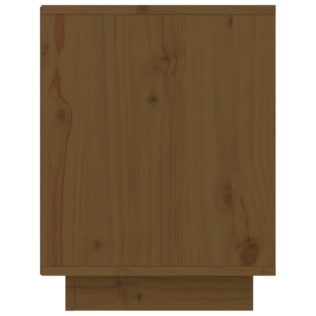 Shoe Cabinet Honey Brown 23.6x13.4x17.7" Solid Wood Pine