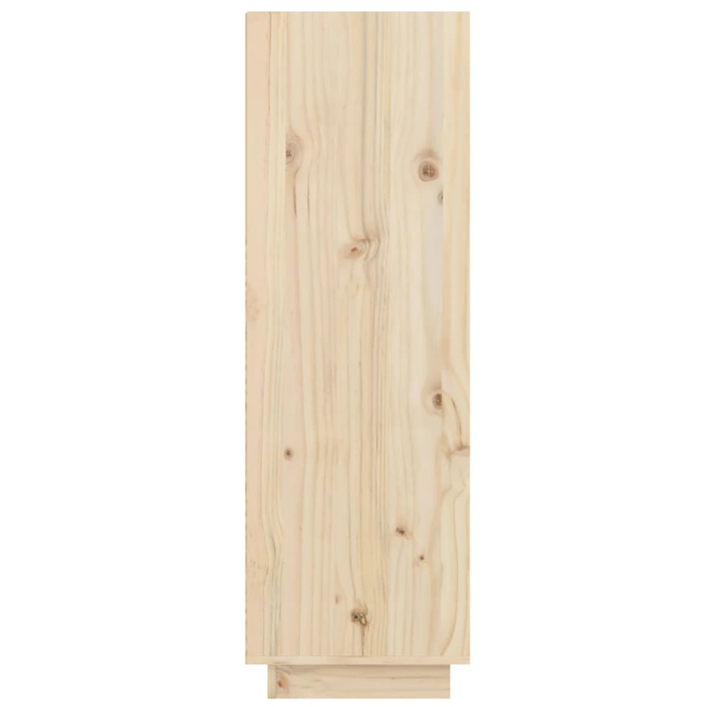 Shoe Cabinet 23.6"x13.4"x41.3" Solid Wood Pine