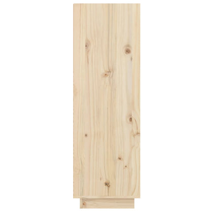 Shoe Cabinet 23.6"x13.4"x41.3" Solid Wood Pine