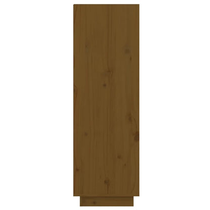 Shoe Cabinet Honey Brown 23.6x13.4x41.3" Solid Wood Pine