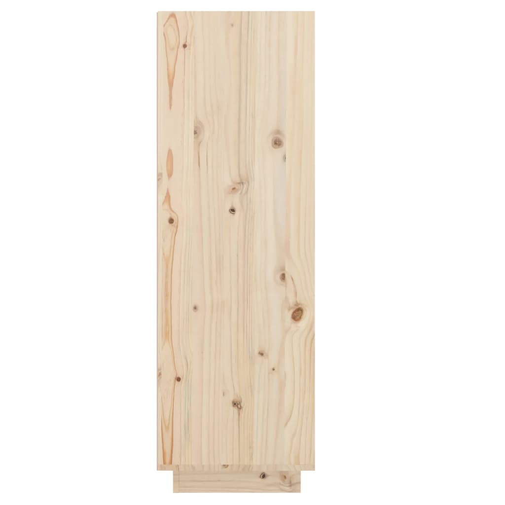 Shoe Cabinet 11.8x13.4x41.3" Solid Wood Pine