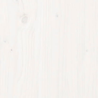 Shoe Cabinet White 11.8x13.4x41.3" Solid Wood Pine