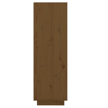 Shoe Cabinet Honey Brown 11.8x13.4x41.3" Solid Wood Pine