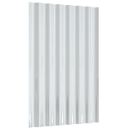 Roof Panels 12 pcs Galvanized Steel Brown 23.6"x14.2"