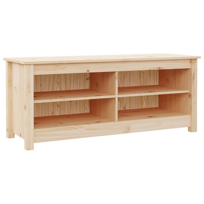 Shoe Bench 43.3x15.0x17.9" Solid Wood Pine