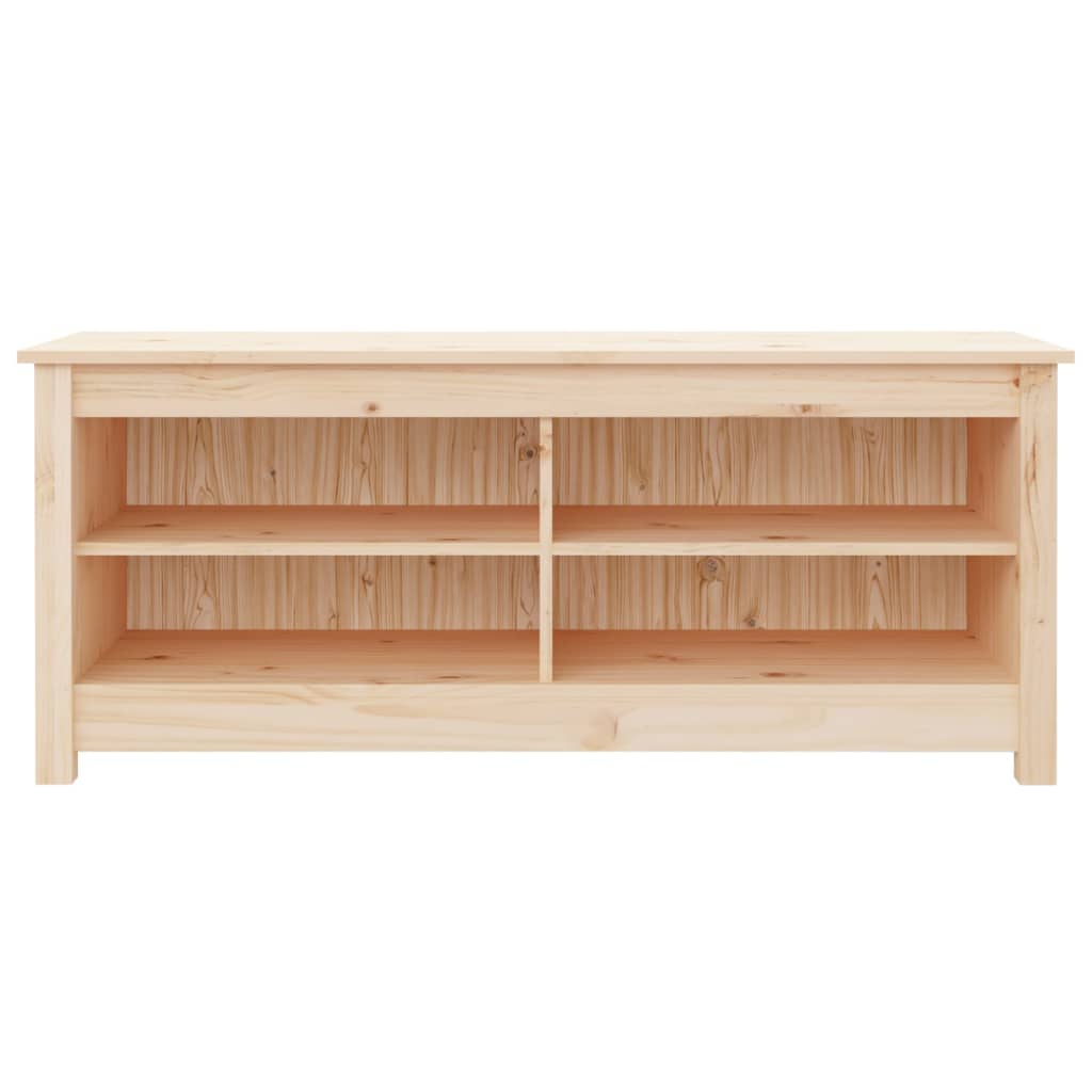 Shoe Bench 43.3x15.0x17.9" Solid Wood Pine