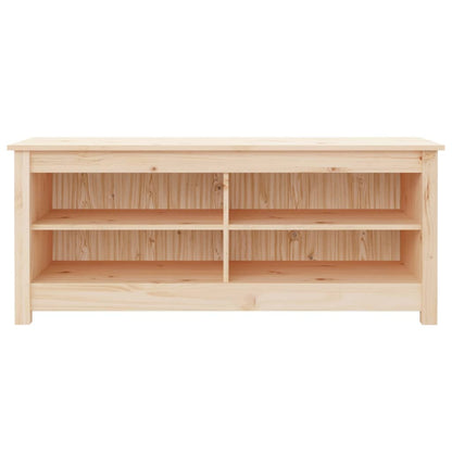 Shoe Bench 43.3x15.0x17.9" Solid Wood Pine