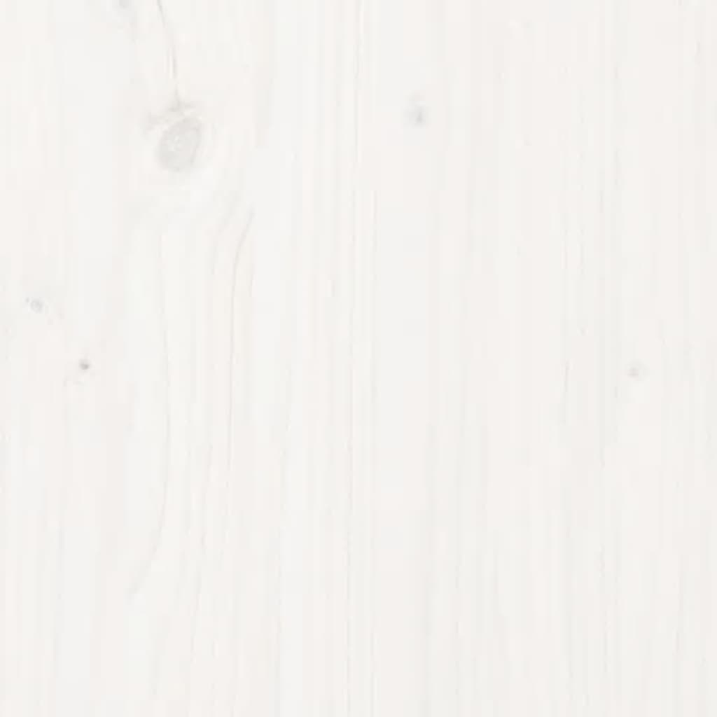 Shoe Bench White 43.3x15.0x17.9" Solid Wood Pine