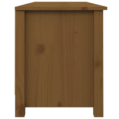 Shoe Bench Honey Brown 43.3x15.0x17.9" Solid Wood Pine