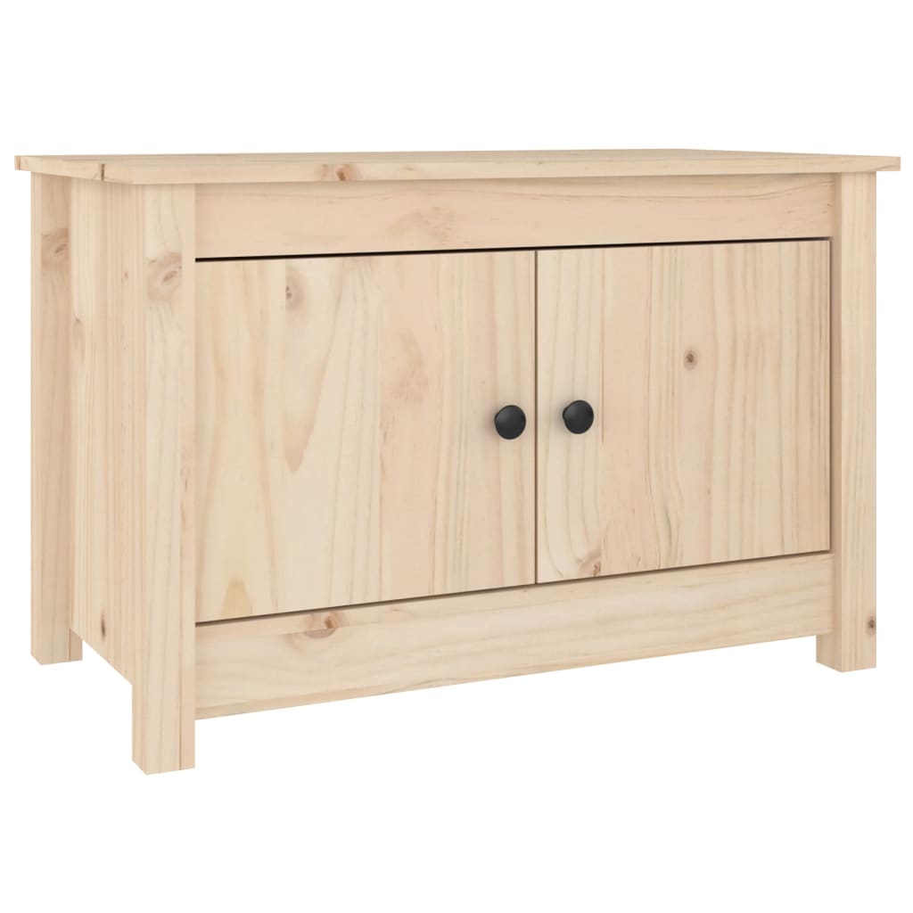 Shoe Cabinet 27.6"x15"x17.9" Solid Wood Pine