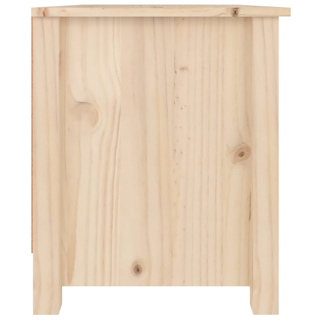 Shoe Cabinet 27.6"x15"x17.9" Solid Wood Pine