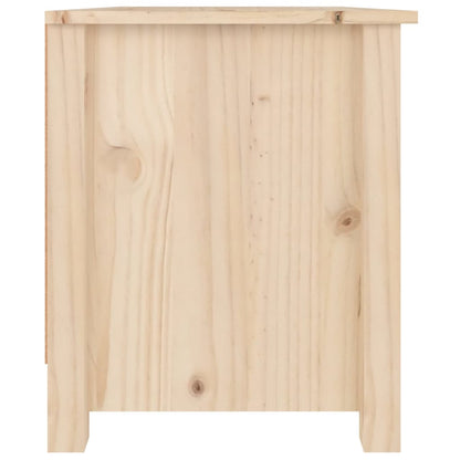 Shoe Cabinet 27.6"x15"x17.9" Solid Wood Pine