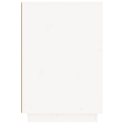 Desk White 55.1"x19.7"x29.5" Solid Wood Pine