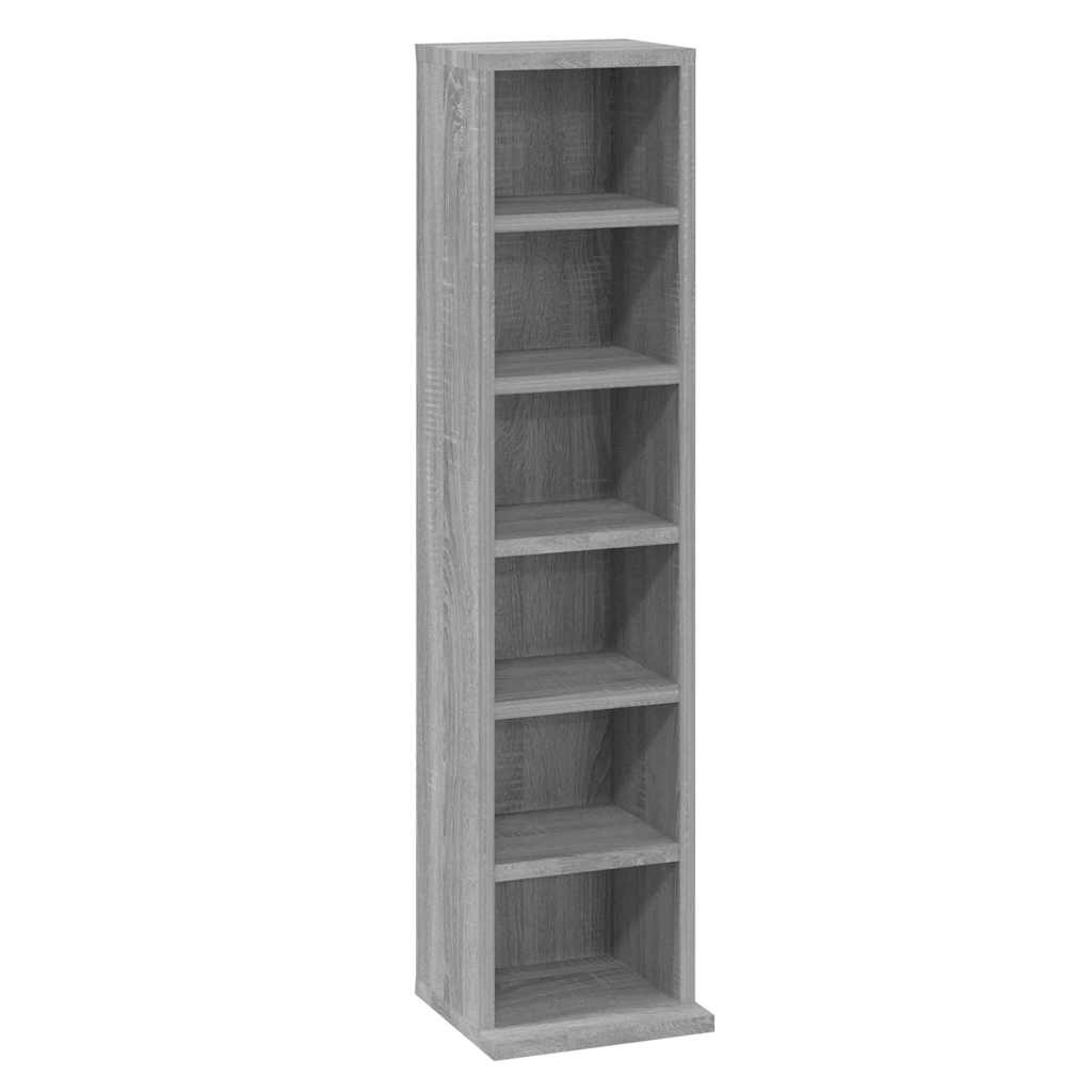 CD Cabinet Gray Sonoma 8.3"x7.9"x34.6" Engineered Wood