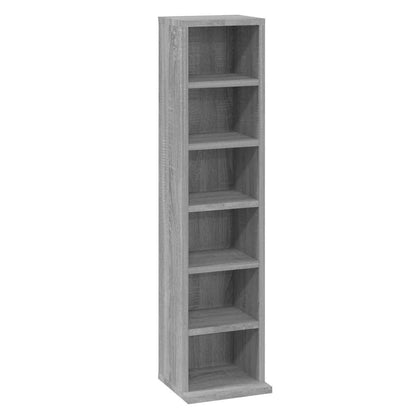 CD Cabinet Gray Sonoma 8.3"x7.9"x34.6" Engineered Wood