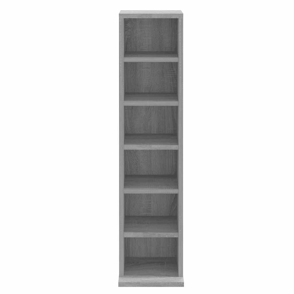 CD Cabinet Gray Sonoma 8.3"x7.9"x34.6" Engineered Wood