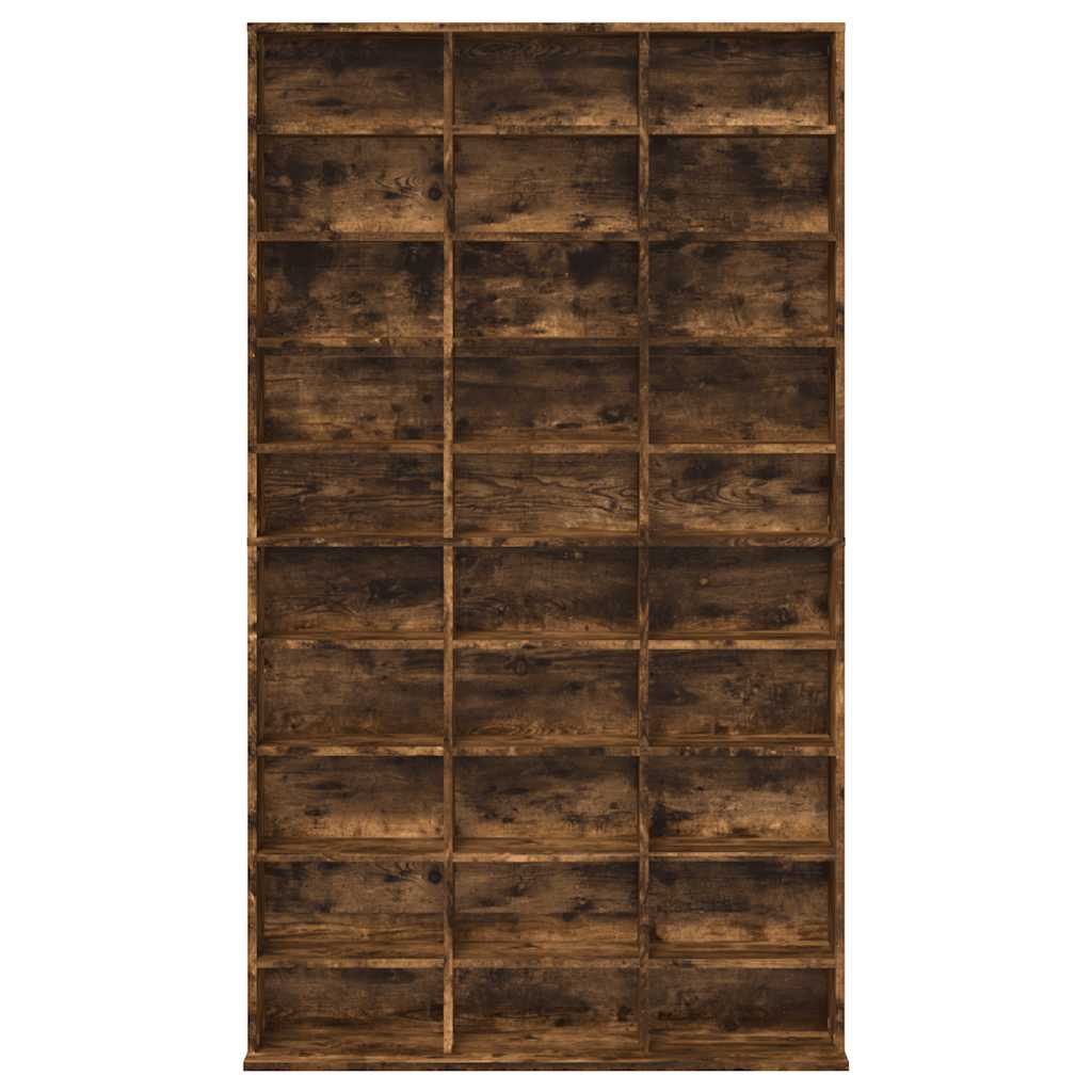 CD Cabinet Smoked Oak 40.2x9.1x69.9" Engineered Wood