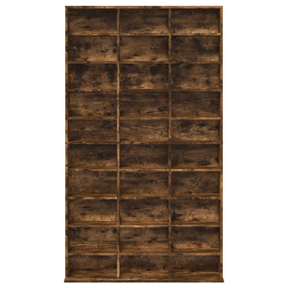 CD Cabinet Smoked Oak 40.2x9.1x69.9" Engineered Wood