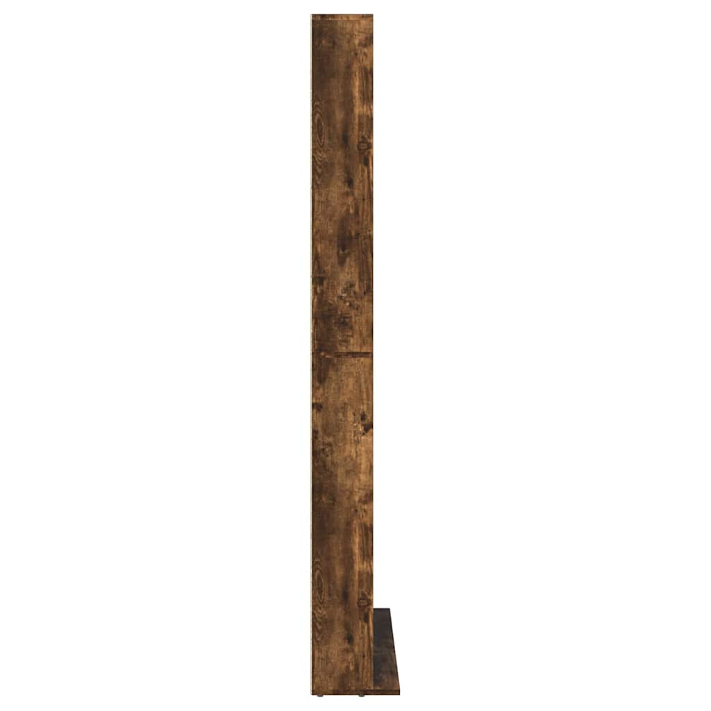 CD Cabinet Smoked Oak 40.2x9.1x69.9" Engineered Wood