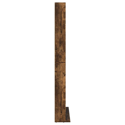 CD Cabinet Smoked Oak 40.2x9.1x69.9" Engineered Wood