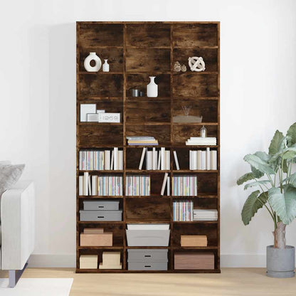 CD Cabinet Smoked Oak 40.2x9.1x69.9" Engineered Wood