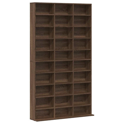 CD Cabinet Brown Oak 40.2x9.1x69.9" Engineered Wood