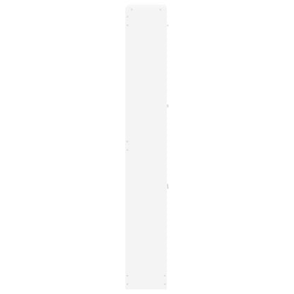 Shoe Cabinet White 23.2x6.7x42.5" Engineered Wood