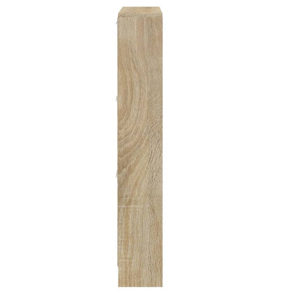 Shoe Cabinet Oak 23.2x6.7x42.5" Engineered Wood