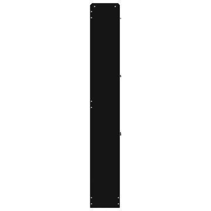 Shoe Cabinet Black 23.2x6.7x42.5" Engineered Wood