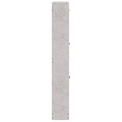 Shoe Cabinet Concrete Grey 23.2x6.7x42.5" Engineered Wood