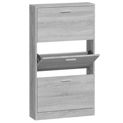 Shoe Cabinet Grey Sonoma 23.2x6.7x42.5" Engineered Wood