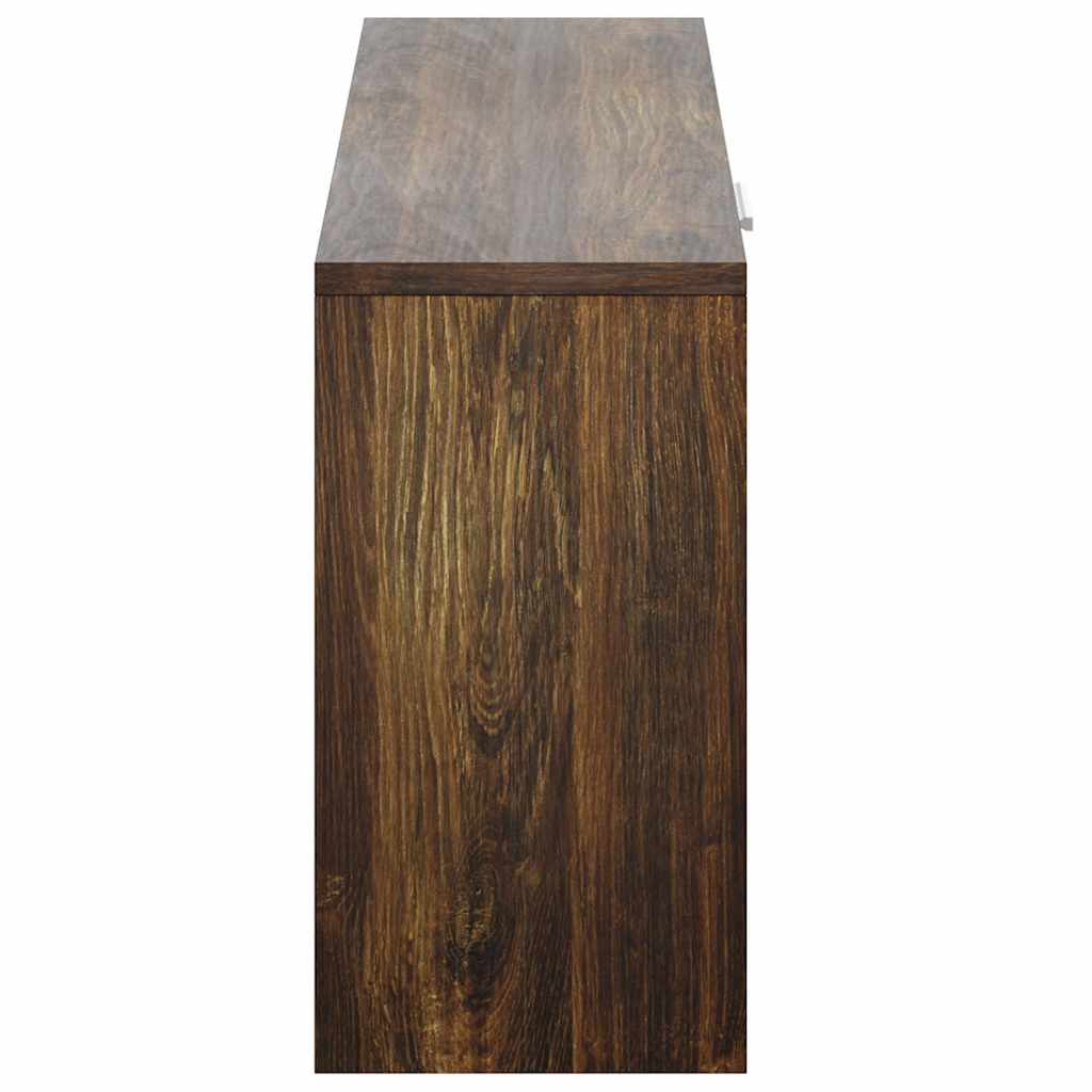 Shoe Bench Smoked Oak 31.5x9.4x17.7" Engineered Wood
