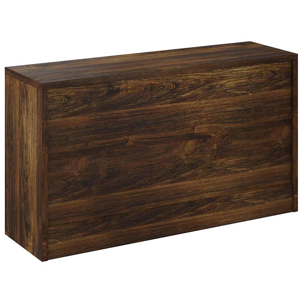 Shoe Bench Smoked Oak 31.5x9.4x17.7" Engineered Wood