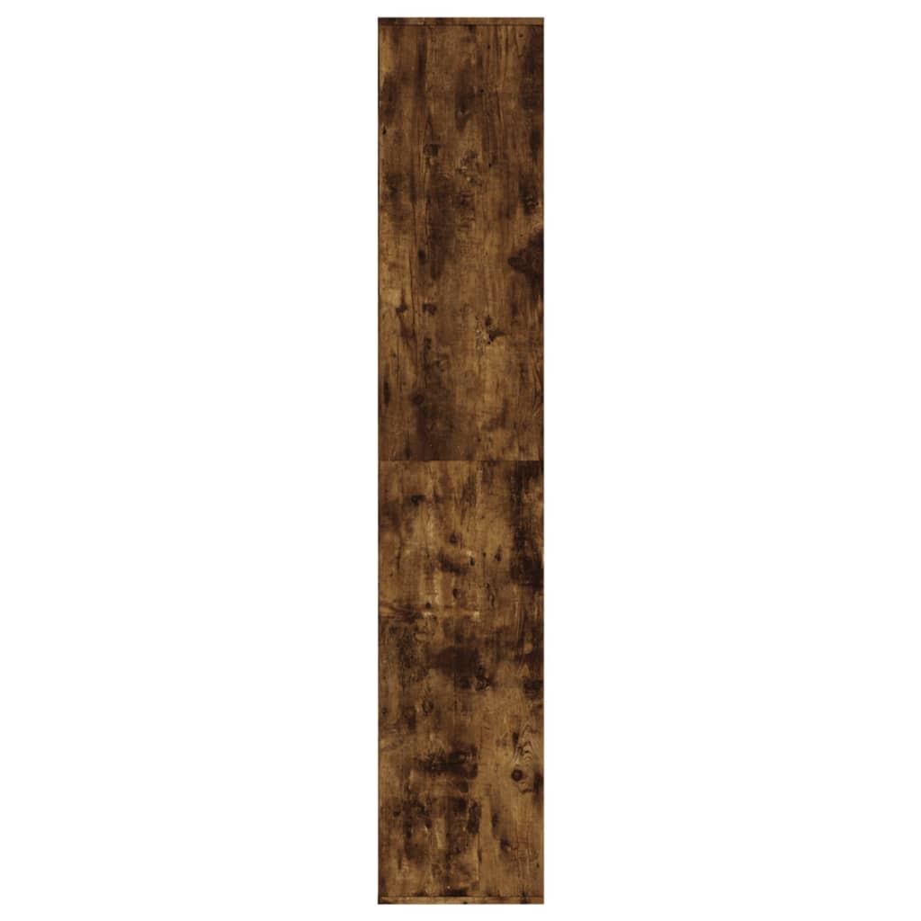 Shoe Cabinet Smoked Oak 21.3x13.4x72.0" Engineered Wood